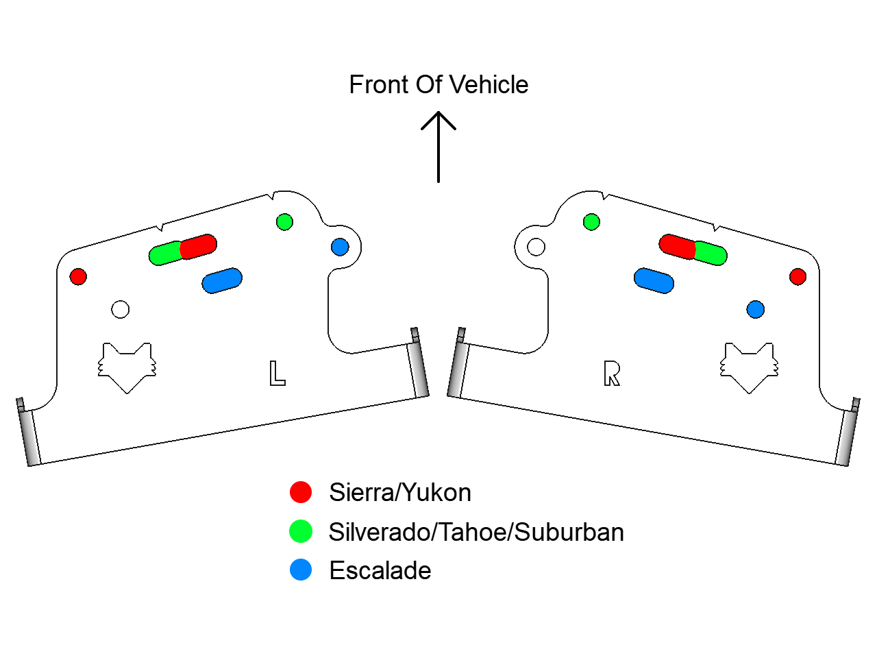 Type GH SS6 Fog Light Brackets