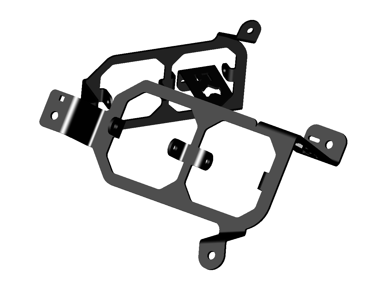 2022+ Chevrolet Silverado 1500 Dual SS3 Fog Light Brackets