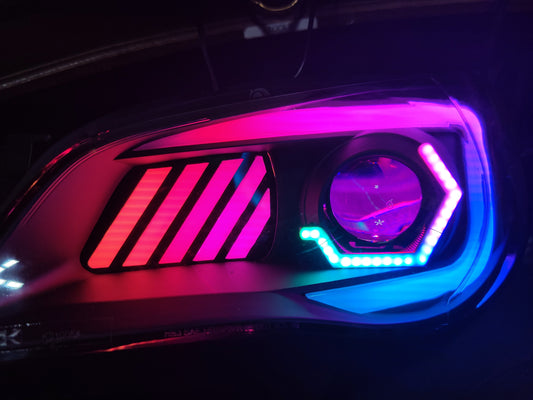 2006-2007 Subaru Impreza/WRX Flow Series RGBW C Style Headlights