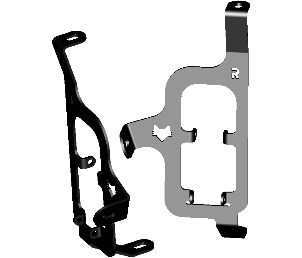 2020-2022 Subaru Outback Dual SSC1 Fog Light Brackets