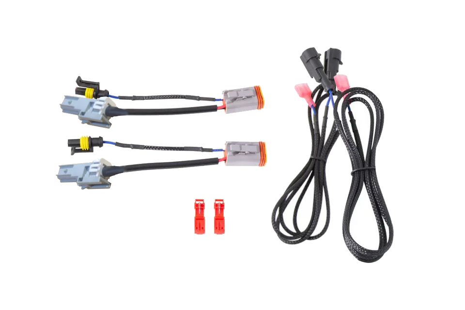 DJ70 to DT4 Fog Light Adapters w/ Backlight Taps