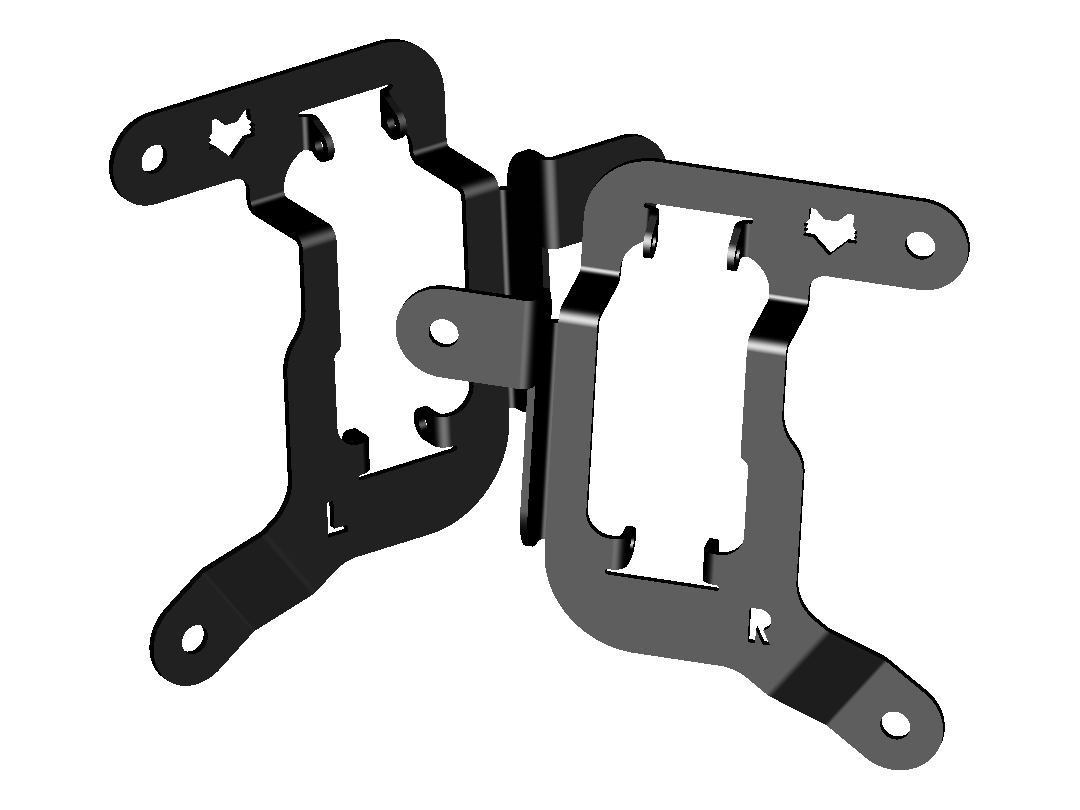 2022+ Chevrolet Silverado HD Dual SSC1 Fog Light Brackets